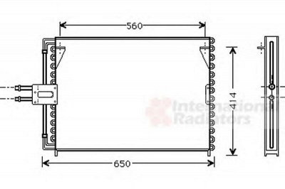 VAN WEZEL 43005189 -  Конденсатор, кондиционер